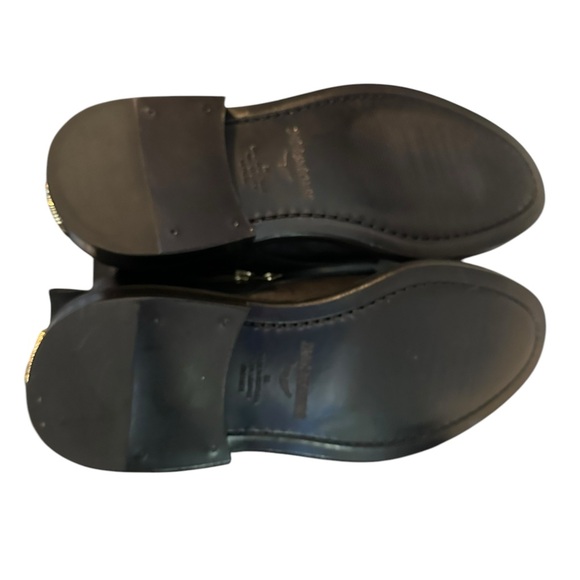 NIB Zadig & Voltaire Laureen Chain Welt Leather Boot Noir w/ gold trim MSRP$498 - Picture 8 of 16